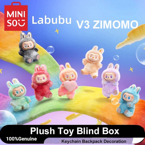 6000 тенге. Кукла Лабубу Miniso V3. MINISO V3 Labubu Монстр плюшевая.